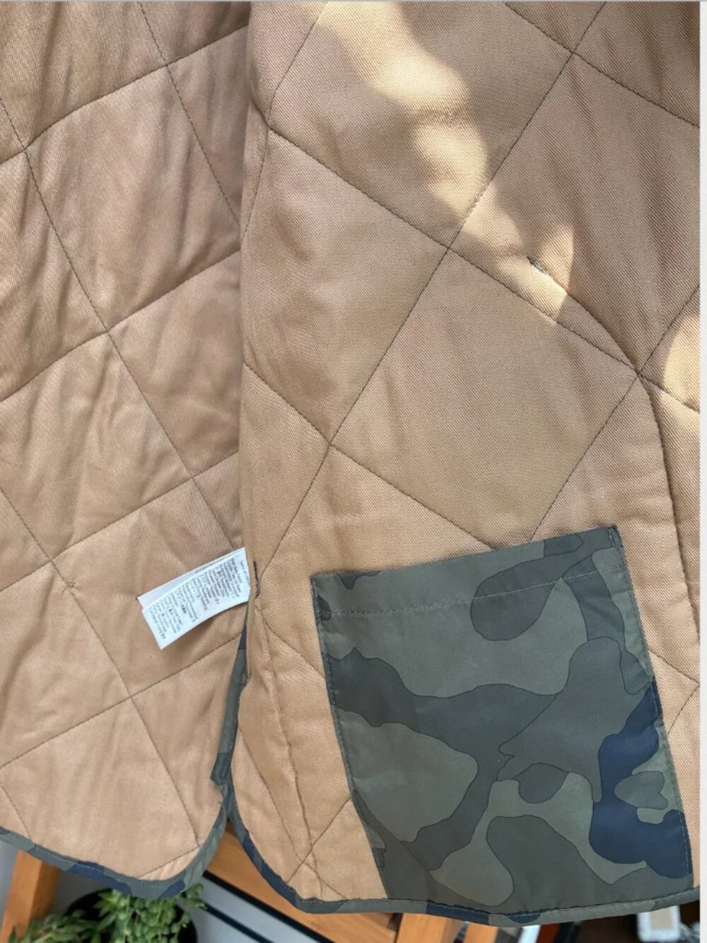 J. Crew Camo Quilted Vest - Size XL
